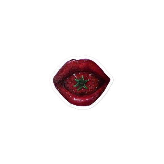 Strawberry lips sticker