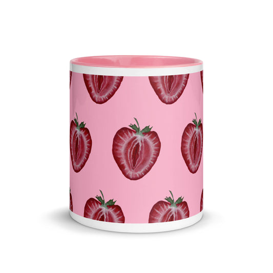 Feminist strawberry mug